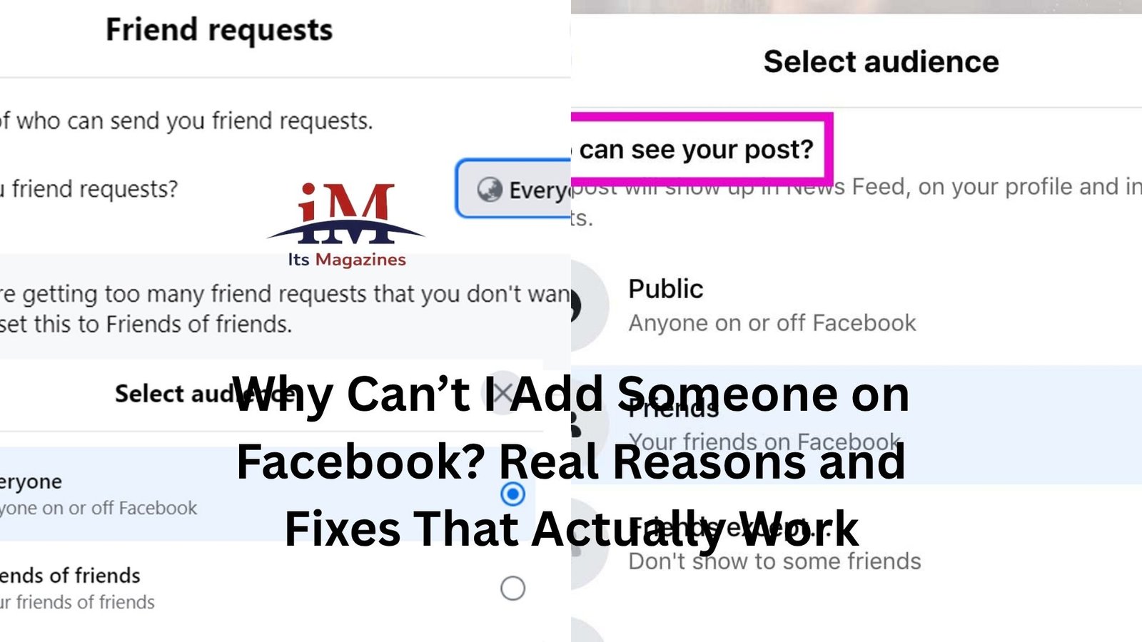 Why Can’t I Add Someone on Facebook? Real Reasons and Fixes That Actually Work