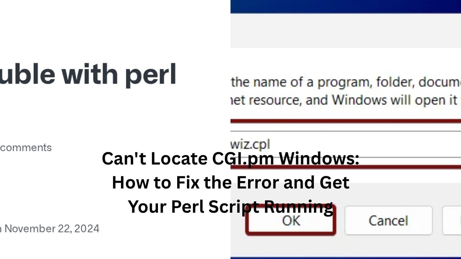 Can’t Locate CGI.pm Windows: How to Fix the Error and Get Your Perl Script Running